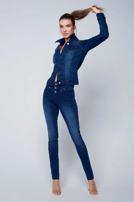 MIA - Mid Rise Skinny - Tinted Dark Indigo Rinse