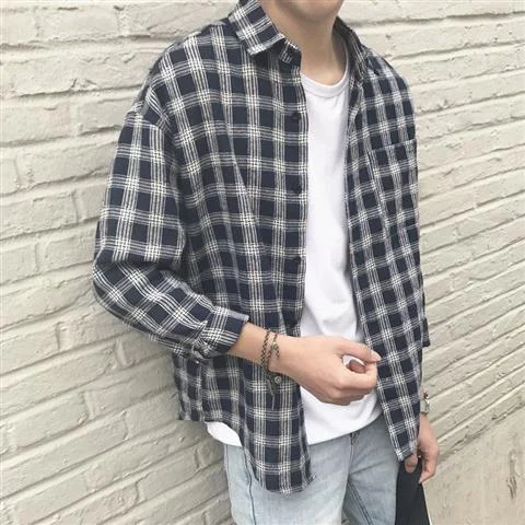 902 Check Blue Socks