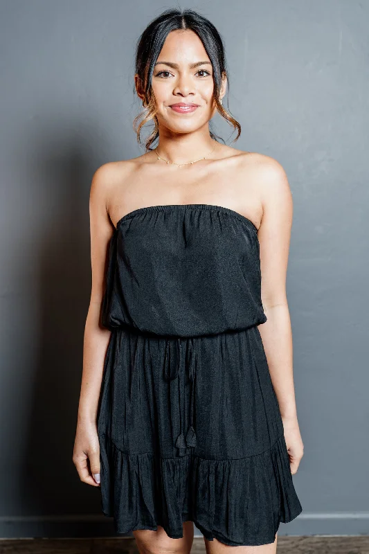 Strapless Tiered Mini Tube Dress Best mini dresses for casual wear
