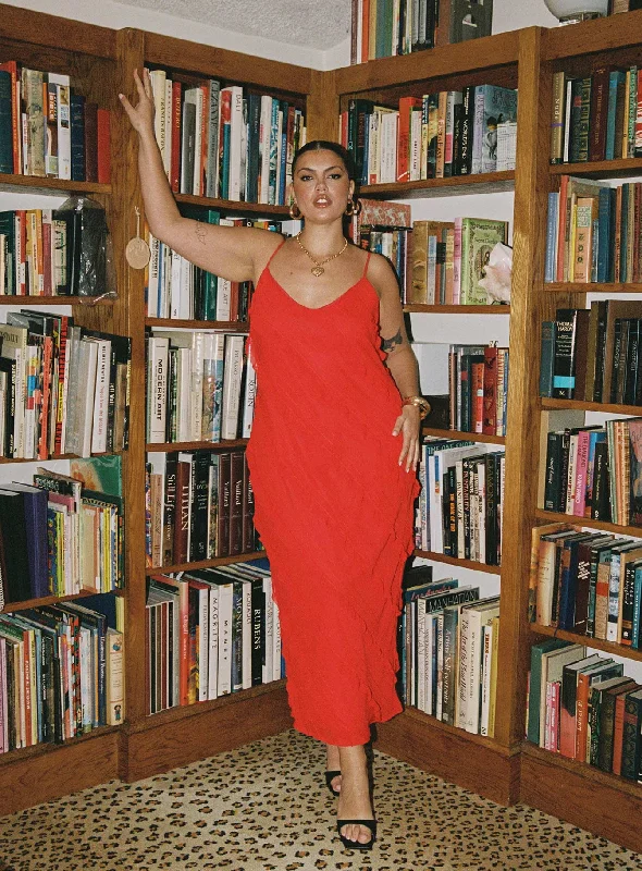 Lars Maxi Dress Red Curve Best value maxi dresses