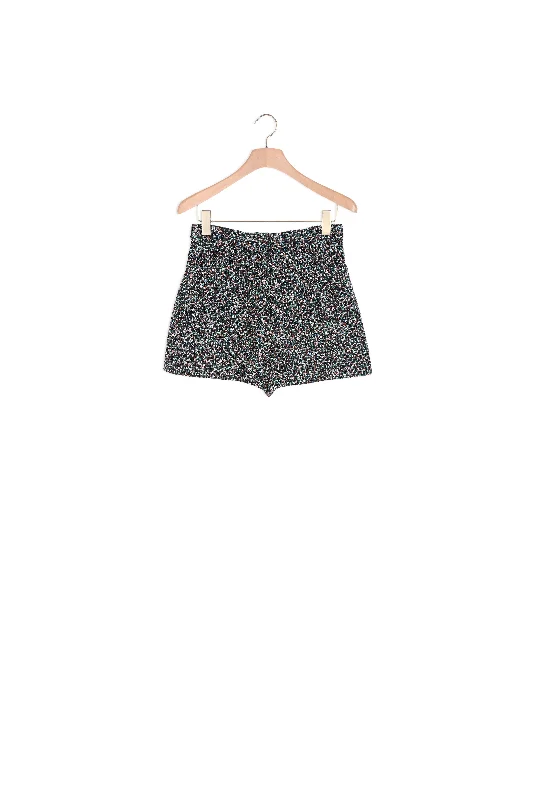 Short en tweed Lace Mini Skirt