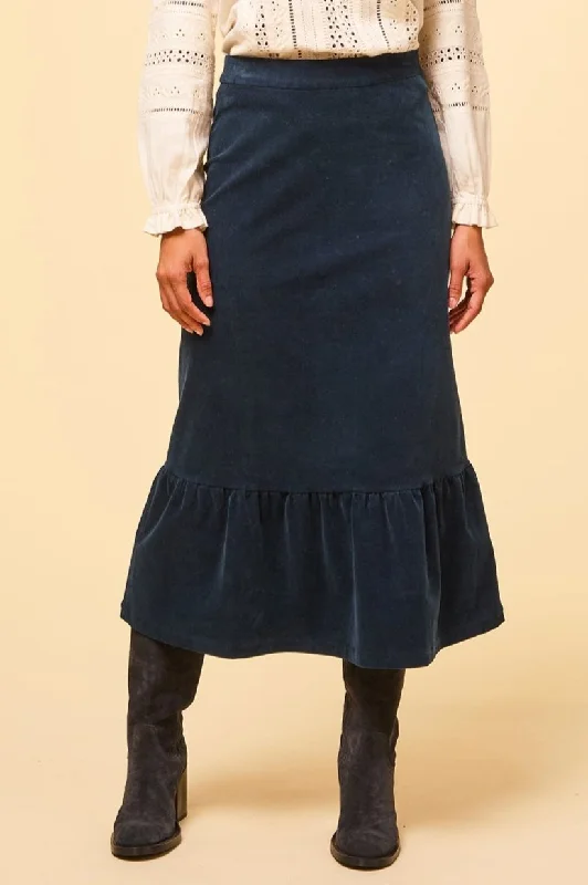 Lori Stretch Corduroy Skirt | Ink Corset unclassified skirts