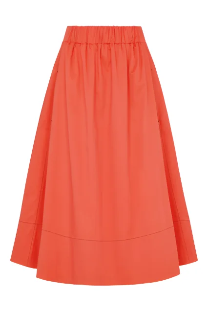 Niki Elasticated Waist Skirt Red Bold pattern unclassified skirts
