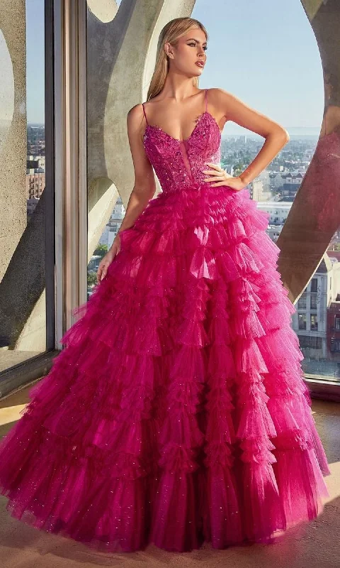 Sheer-Corset Long Glitter-Tulle Prom Ball Gown C152 Sequin Tulle Dress